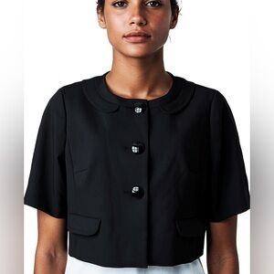 NWT, Ann Taylor Loft Black Peter Pan Collar Cropped
Jackie O Style Jacket, Sz 14